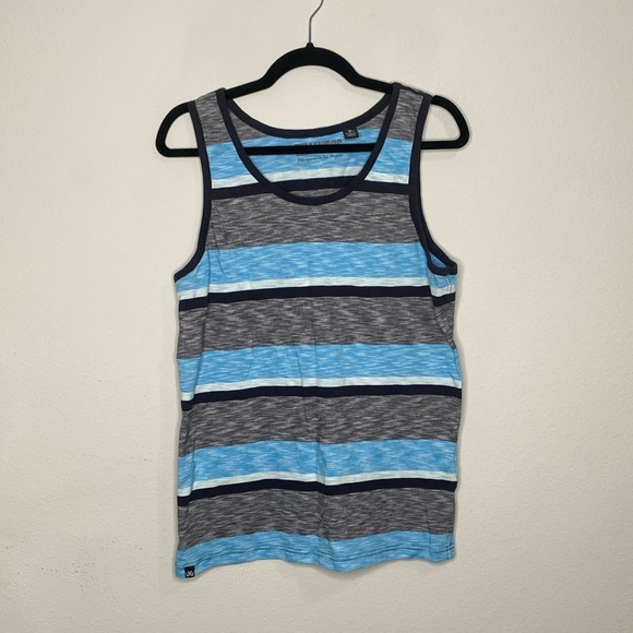 Men’s Micros Striped Tank Top Size Large - Picture 1 of 3